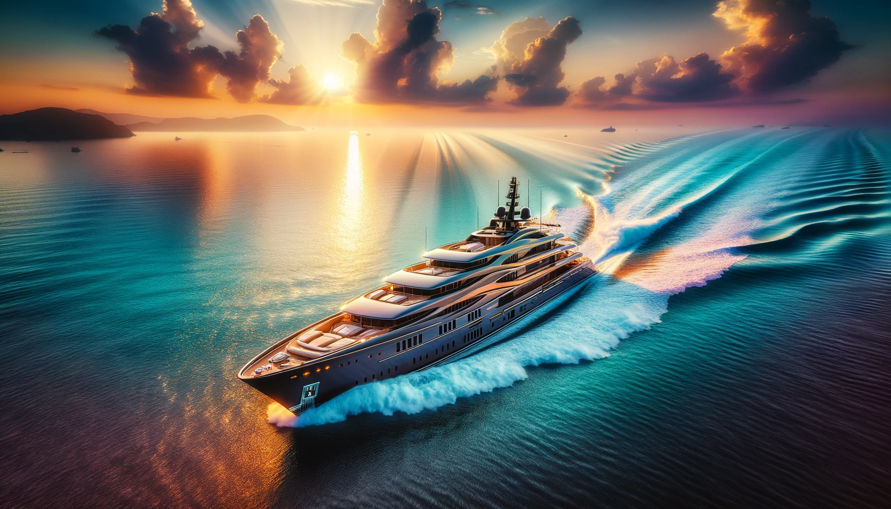 how fast does a mega yacht go