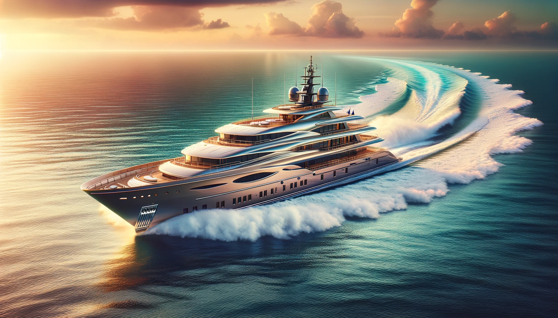 how fast does a mega yacht go