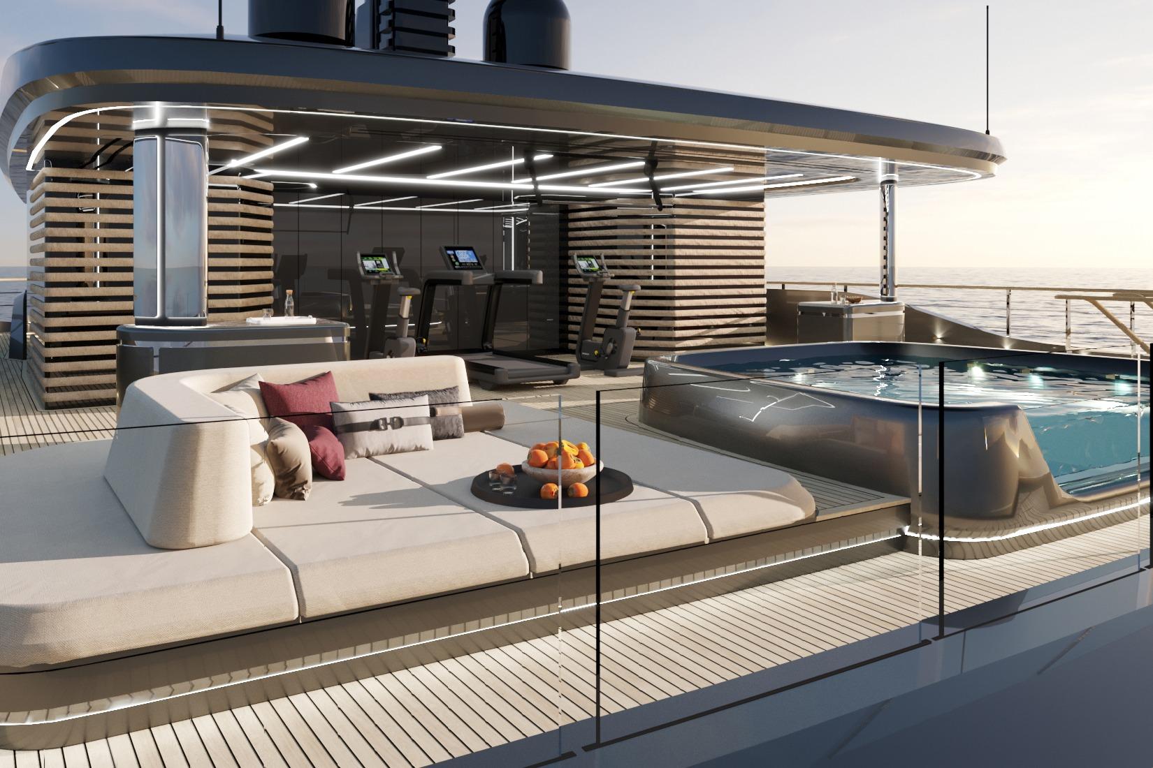 2026 Sunreef 50M Sunreef Explorer 172-foot luxury catamaran sailing yacht profile with twin hulls and modern superstructur...