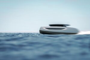 2026 Sunreef Ultima 44 catamaran interior salon with light wood cabinetry, comfortable seating, and modern furnishings in ...