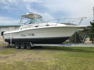 2005 Stamas 320 Express with 2020 outboards for sale